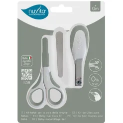Nuvita Baby negle sæt SAGE GREEN- Plejeartikler Til Baby