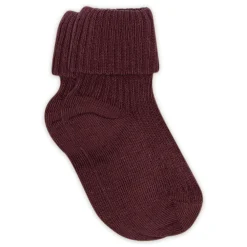 MP Denmark Baby rib ankelstrømpe - Grape Skin- Strømper