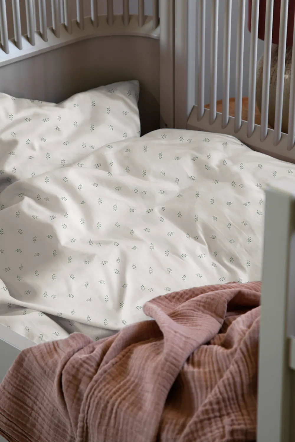 Sebra Baby sengetøj - Sophora Leaves-Børn Sengetøj