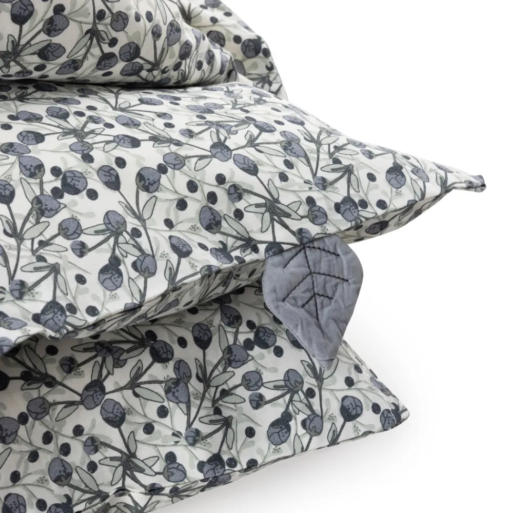 Sebra Baby sengetøj, blue olive, beige/blå 100x70-Børn Sengetøj