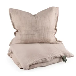 Sebra Baby sengetøj musselin - seabreeze beige-Børn Sengetøj