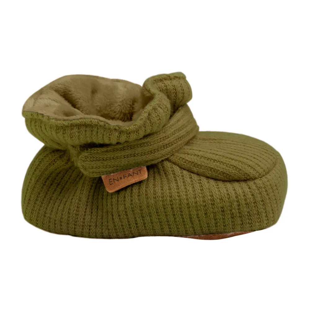 En Fant Baby slippers - Cypress melange- Futter