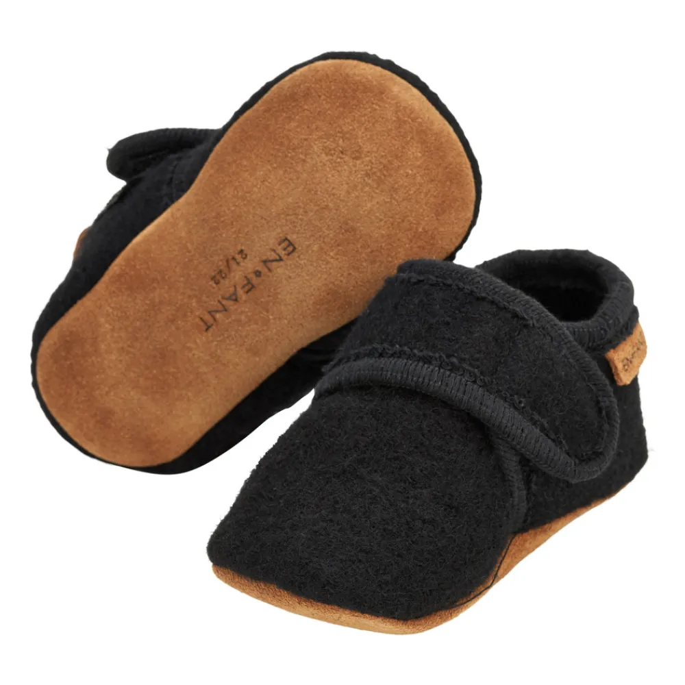 En Fant Baby wool slippers - 1060- Uld Hjemmesko