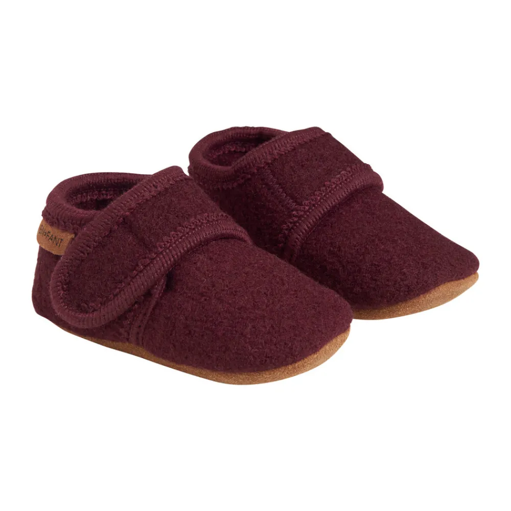 En Fant Baby wool slippers - Winetasting- Uld Hjemmesko
