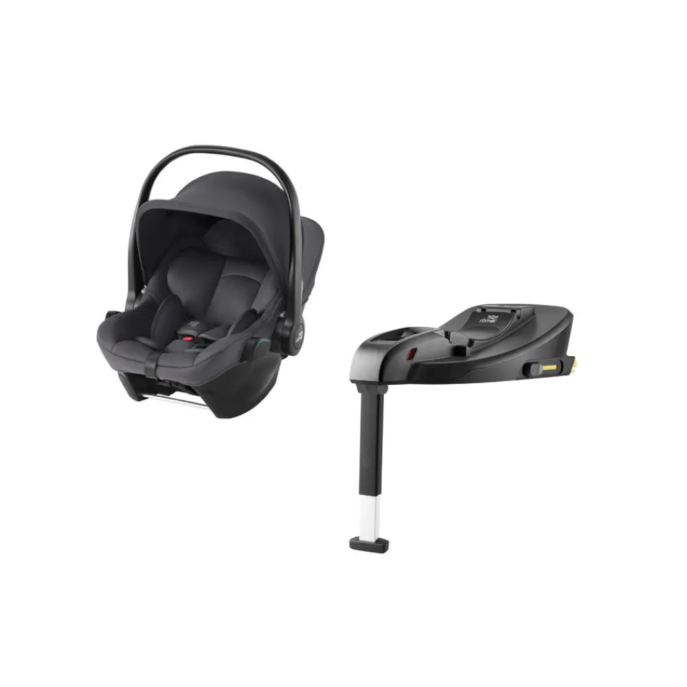 Britax Römer Baby-Safe Core inkl. base - midnight grey- Autostole 40-87 Cm (0-15 Mdr.)