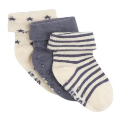 BeKids Babysok m. ABS 3-pak - 7910- Strømper