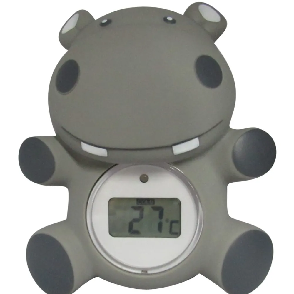 Oopsy Bad og rumtermometer Flodhest grå- Tilbehør Til Bad & Pleje