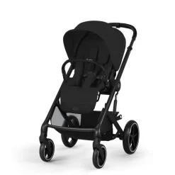 Cybex Balios S Lux - Moon Black- Klapvogne Med Flade Sæder