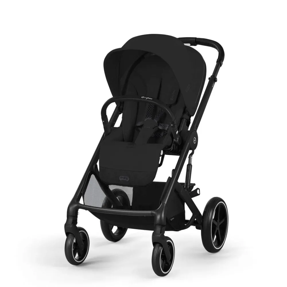 Cybex Balios S Lux - Moon Black- Klapvogne Med Flade Sæder
