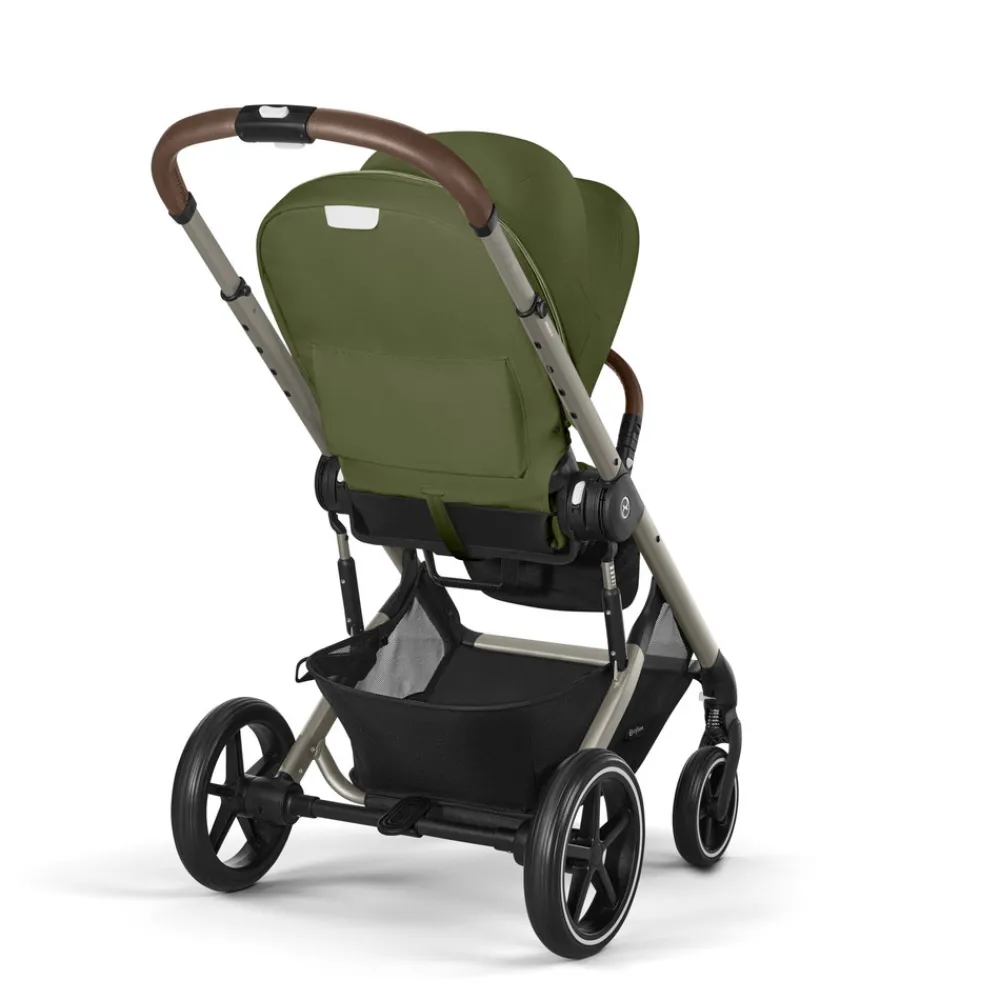 Cybex Balios S lux - Moss Green- Klapvogne Med Flade Sæder
