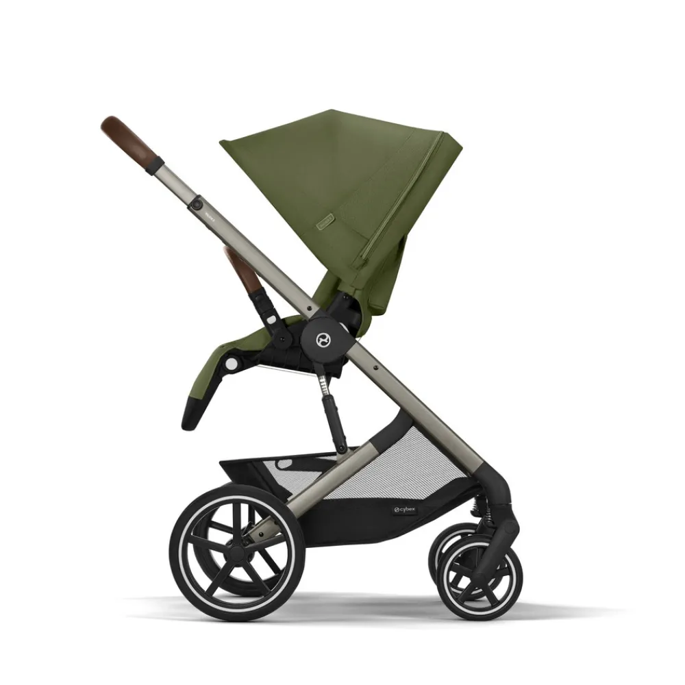 Cybex Balios S lux - Moss Green- Klapvogne Med Flade Sæder