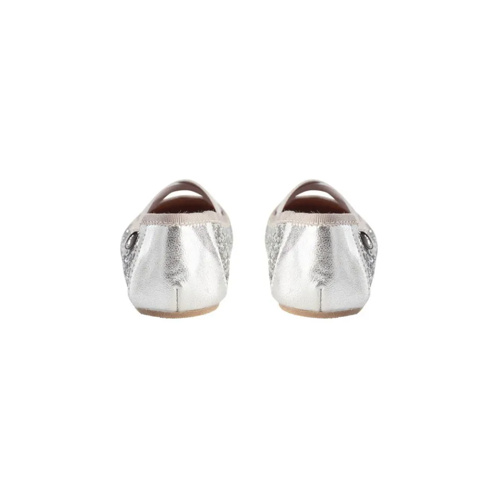 Sofie Schnoor Kids Ballerina - Silver- Sandaler Med Blink|Hjemmesko