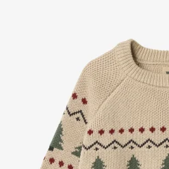 Wheat Balou Jacquard Pullover - Warm Sand- Juletøj|Cardigans, Veste & Trøjer