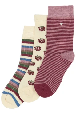 MINIPOP Bamboo strømper 3 pak - BLACKBERRY- Strømper|Multipack