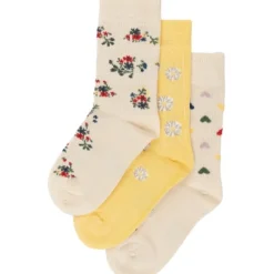 MINIPOP Bamboo strømper 3 pak - FLOWER MIX- Strømper|Multipack