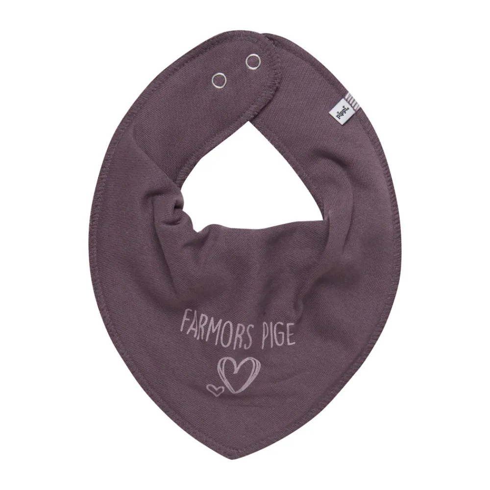 Pippi Bandana bib m. farmor+farfar.. - 610- Savlesmække