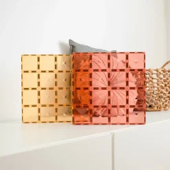 CONNETIX Base Plate-magnetplader 2 stk.patel lemon & peach- Magnetlegesæt