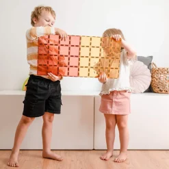 CONNETIX Base Plate-magnetplader 2 stk.patel lemon & peach- Magnetlegesæt