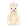 JellyCat Bashful Enhjørning, lille 18 cm- Bamser
