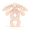 JellyCat Bashful kanin, blush ring rangle- Rangler I Plys