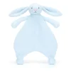 JellyCat Bashful kanin, lyseblå putteklud- Nusseklude