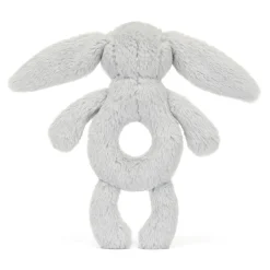 JellyCat Bashful kanin, silver ring rangle- Rangler I Plys