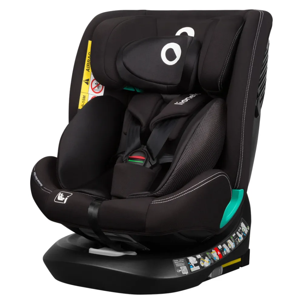 Lionelo Bastiaan one i-size - black carbon- Autostole Med Integreret Baser|Autostole 40-150 Cm (0-12 År)