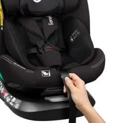 Lionelo Bastiaan one i-size - black carbon- Autostole Med Integreret Baser|Autostole 40-150 Cm (0-12 År)