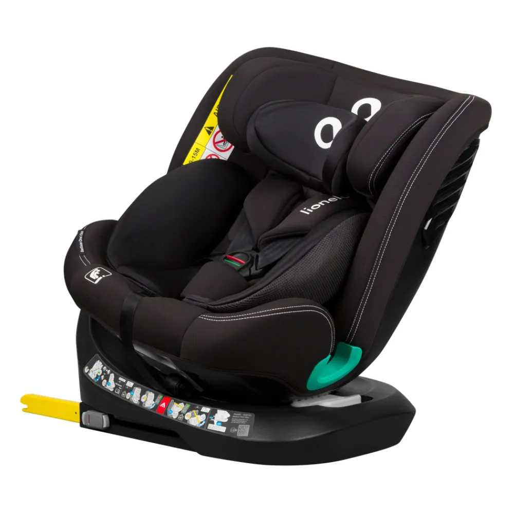 Lionelo Bastiaan one i-size - black carbon- Autostole Med Integreret Baser|Autostole 40-150 Cm (0-12 År)