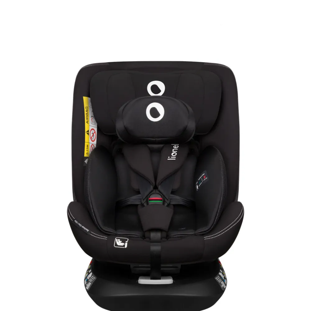 Lionelo Bastiaan one i-size - black carbon- Autostole Med Integreret Baser|Autostole 40-150 Cm (0-12 År)