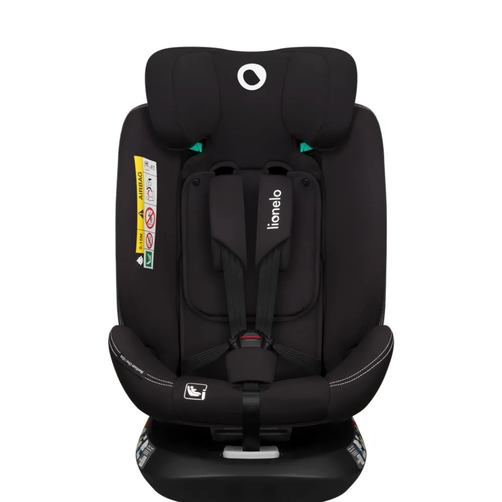 Lionelo Bastiaan one i-size - black carbon- Autostole Med Integreret Baser|Autostole 40-150 Cm (0-12 År)