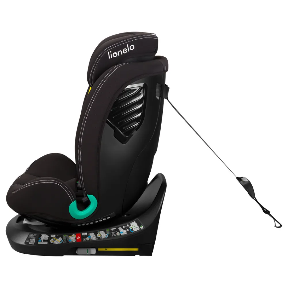 Lionelo Bastiaan one i-size - black carbon- Autostole Med Integreret Baser|Autostole 40-150 Cm (0-12 År)