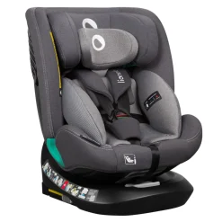 Lionelo Bastiaan one i-size - grey stone- Autostole 40-150 Cm (0-12 År)|Autostole Med Integreret Baser