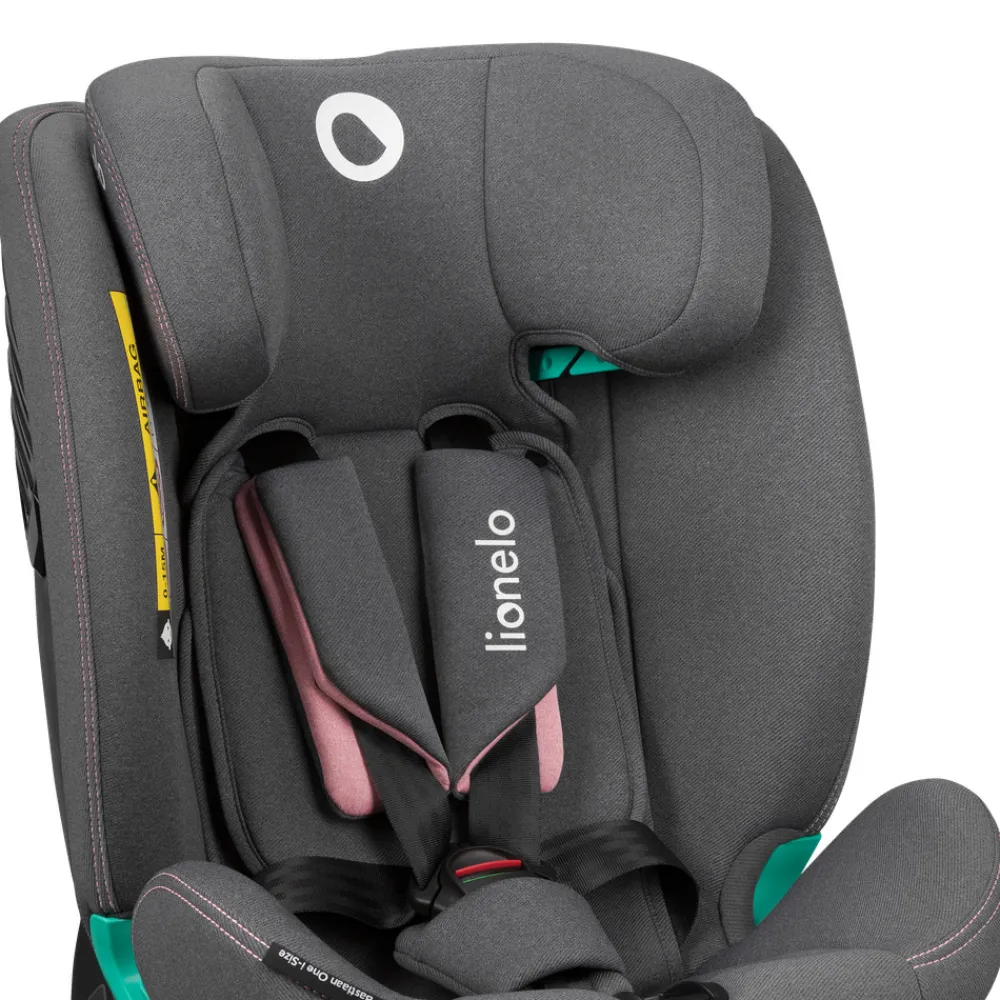 Lionelo Bastiaan one i-size - pink rose- Autostole Med Integreret Baser|Autostole 40-150 Cm (0-12 År)