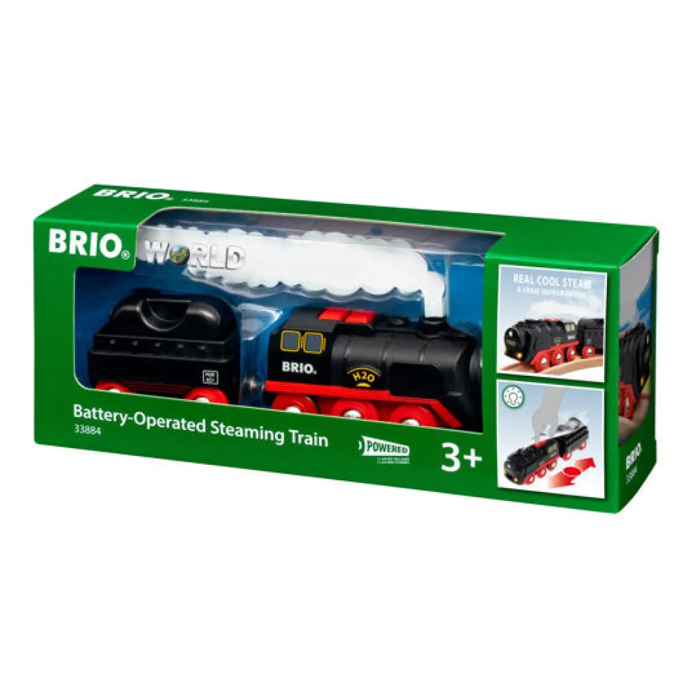 Brio Batteridrevet damptog- Togbaner & Tog