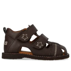 Angulus Begynder sandal med velcrolukning - Dark Brown- Sandaler Med Lukket Tå|Begyndersandaler