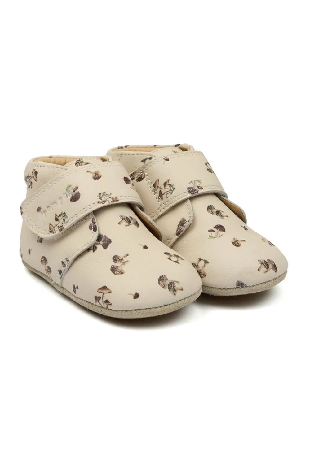 Pompom Begynder velcro print - Fungi- Hjemmesko