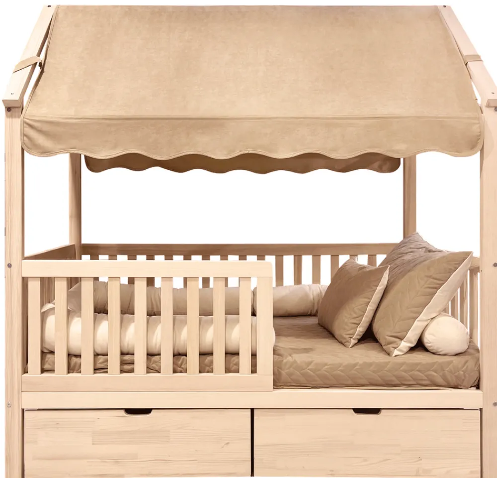 Kukka Beige markise til husseng 80x 160-Børn Sengehimler & Himmelpinde