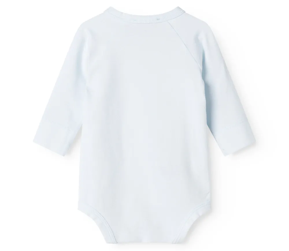 MarMar Copenhagen Belita Slå-om-body - Light blue- Bodystocking M. Skrålukning