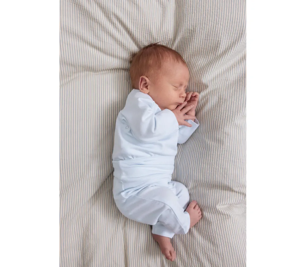 MarMar Copenhagen Belita Slå-om-body - Light blue- Bodystocking M. Skrålukning