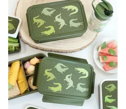A Little Lovely Company Bento lunch box: Crocodiles- Madkasser & Drikkedunke