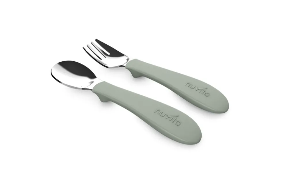 Nuvita Bestik Sage Green- Bestik