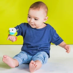 Bright Starts Bide-rangle-armbånd m, abe og elefant- Bideringe & Rangler