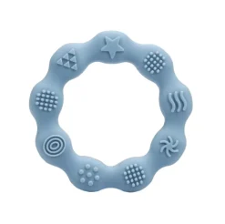 Magni Bidering i silicone med taktile overflader, blå- Bideringe & Rangler