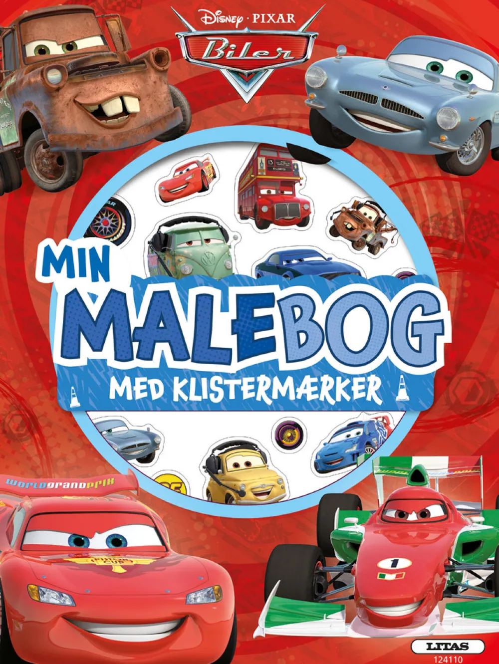 Carlsen Biler: Malebog med klistermærker- Aktivitets- & Malebøger