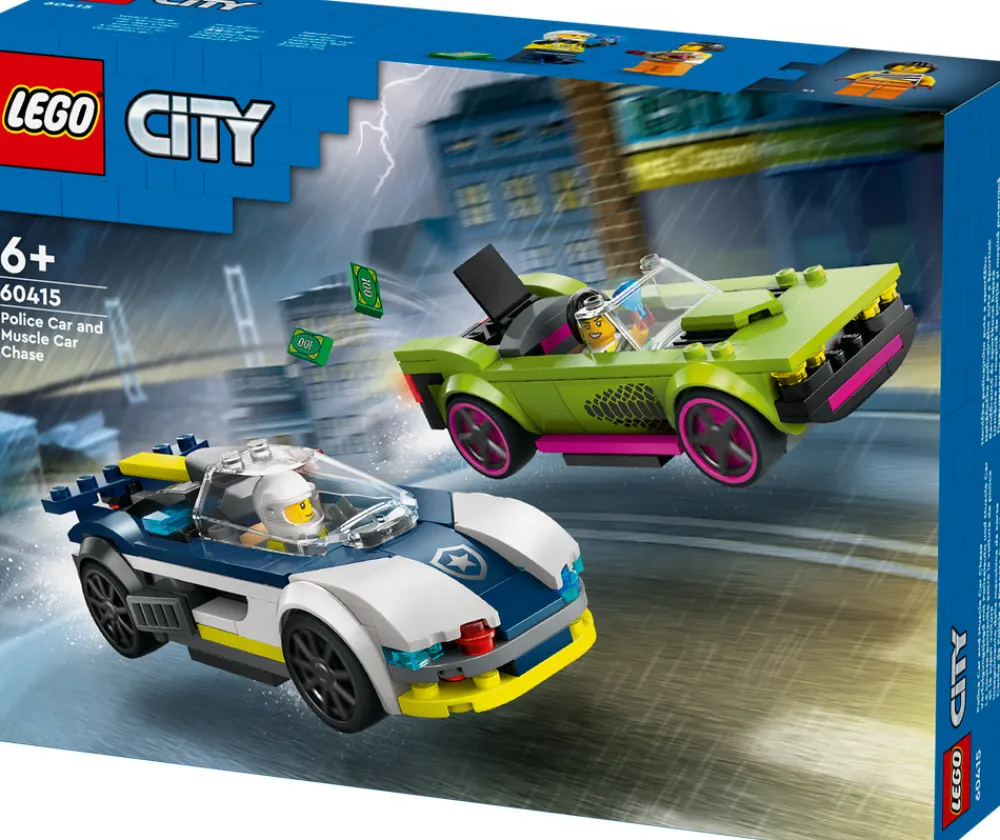 LEGO CITY Biljagt med politi og muskelbil 60415 LEGO® City- Lego