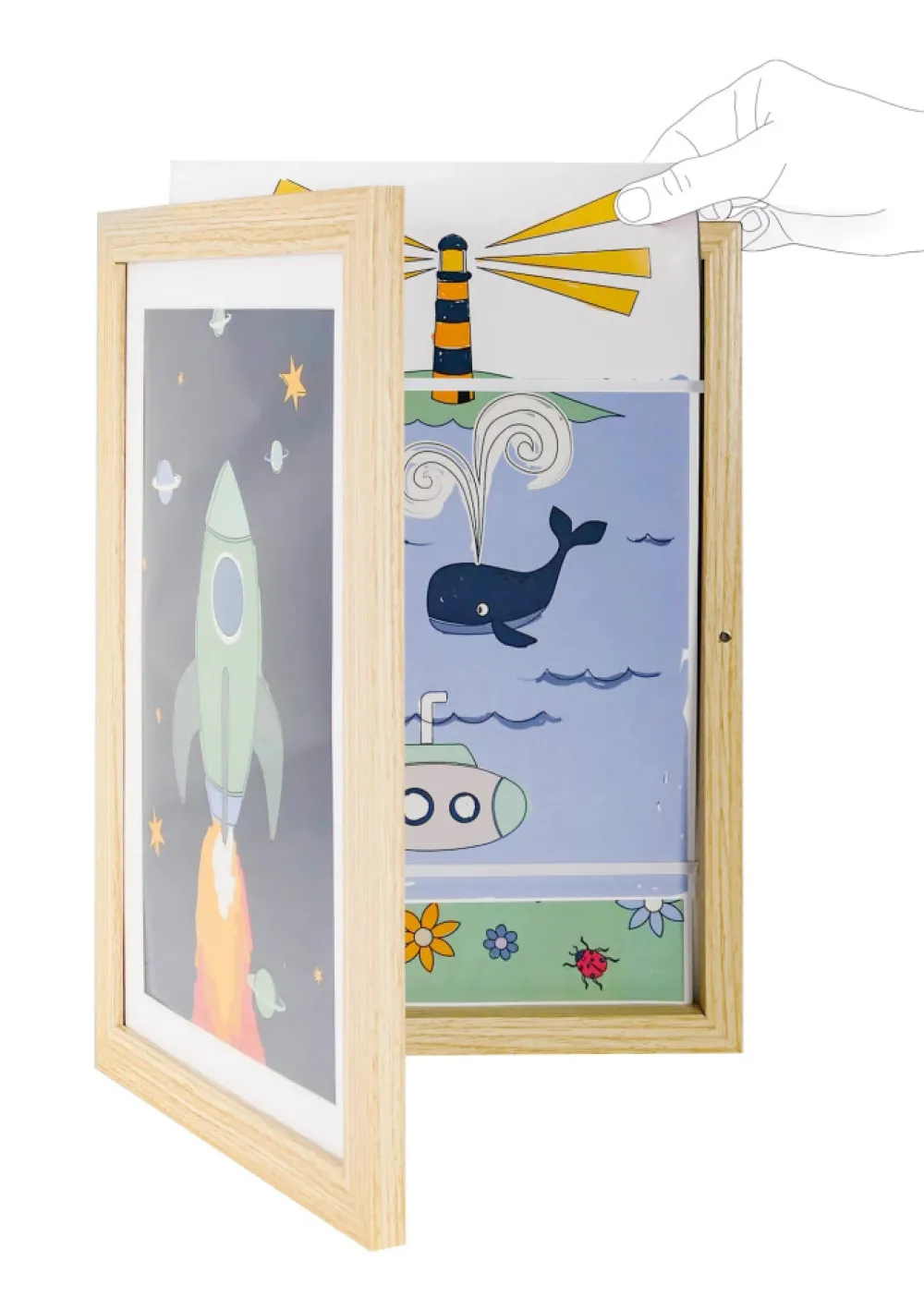 Vanilla COPENHAGEN Billedramme til tegninger - A4 - Wood-Børn Rammer