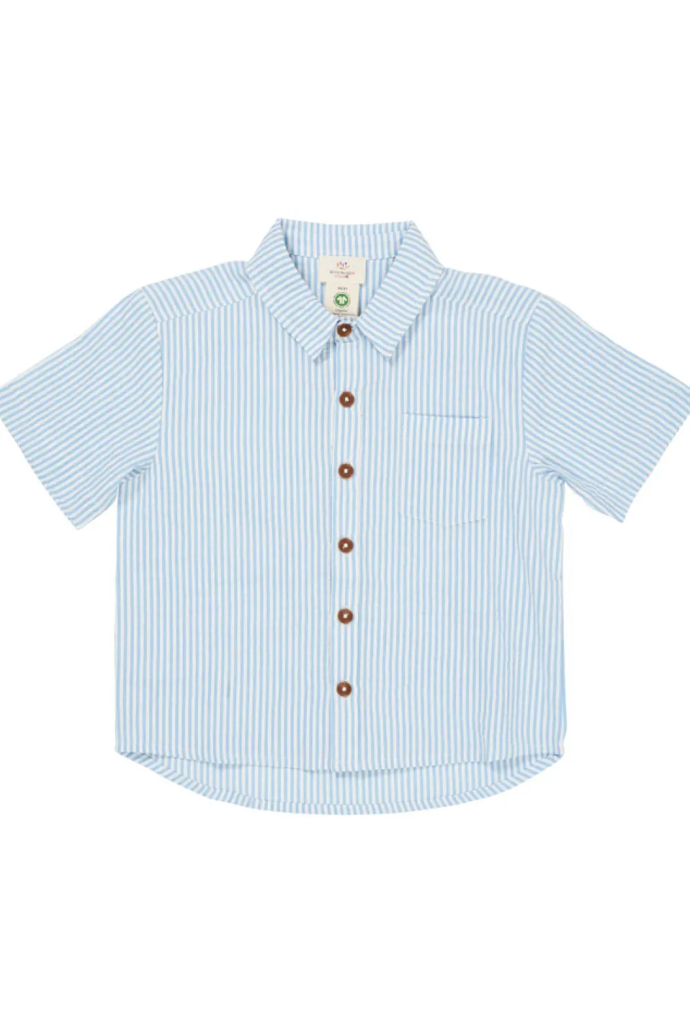 Copenhagen Colors Bæk og bølge bluse - sky blue- Skjorter