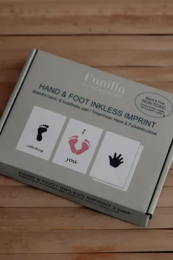 Vanilla COPENHAGEN Blækfri hånd og fodaftryk- 2-pak - Lyserød/Sort- Hånd- & Fodaftryk