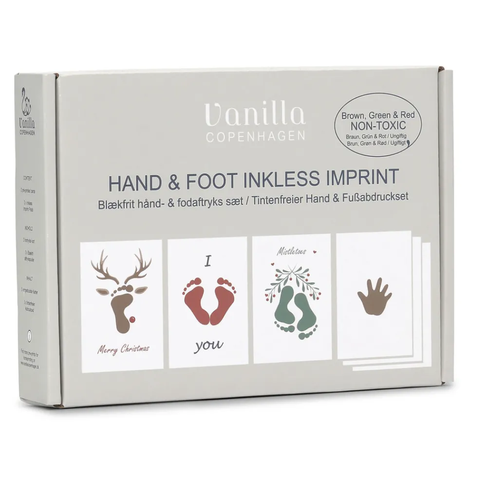 Vanilla COPENHAGEN Blækfri hånd og fodaftryk 3-pak - Jul- Hånd- & Fodaftryk|Dekorationer